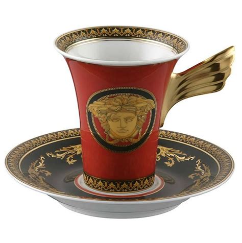 medusa cup and saucer versace|versace medusa cup.